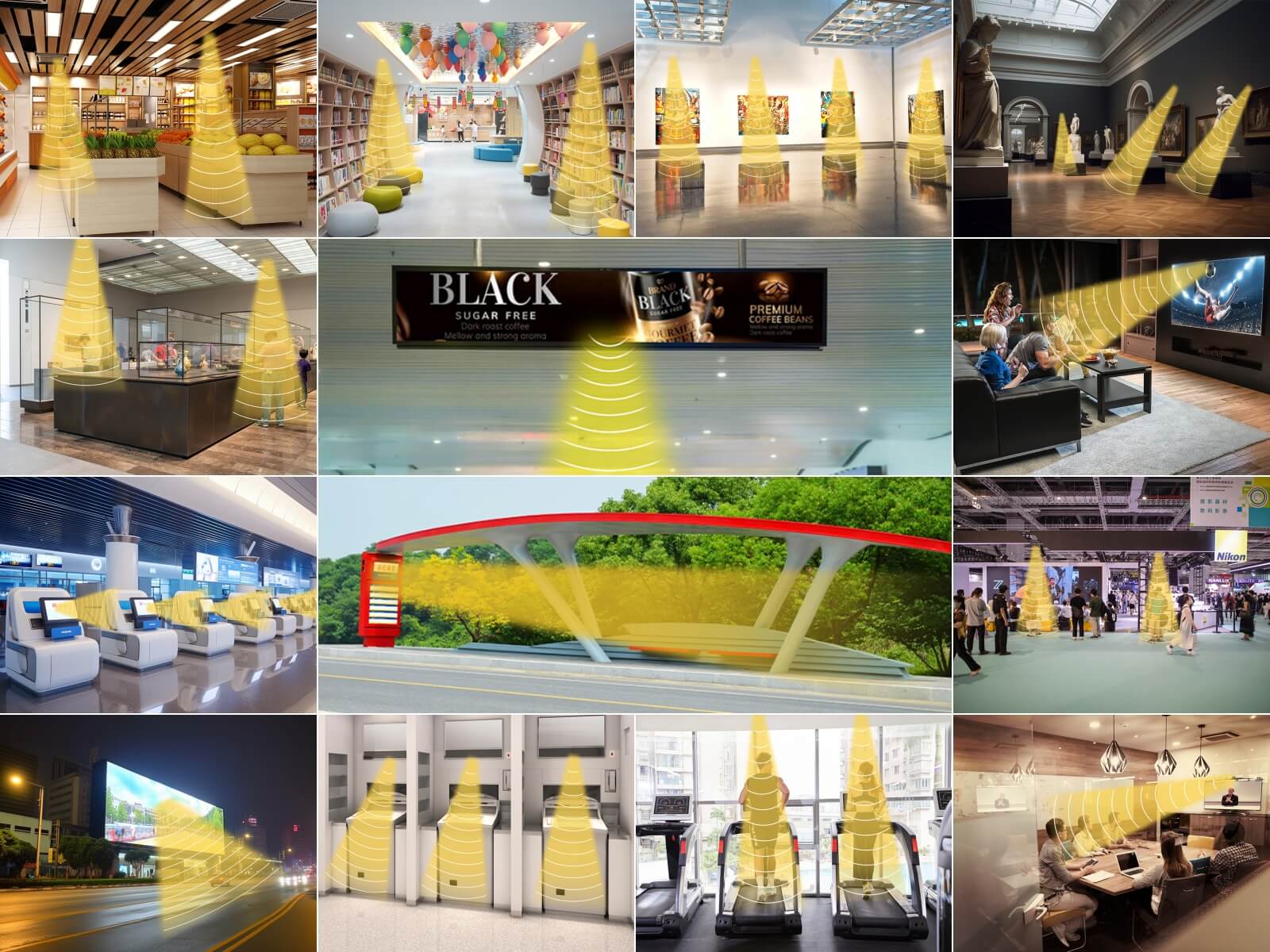 指向性音響應(yīng)用場景集合