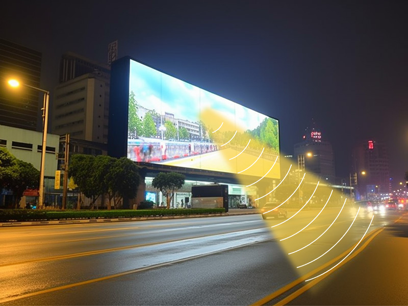 數(shù)字標牌、廣告機、LED廣告屏等場景使用定向音箱