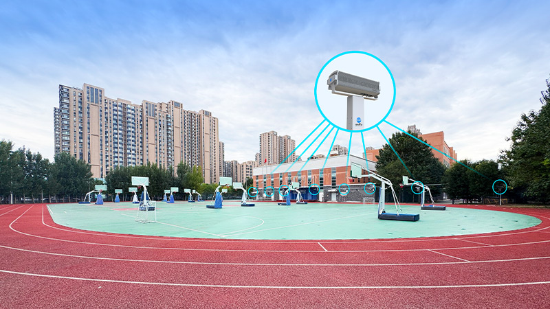 清聽聲學(xué)操場定向廣播系統(tǒng)落地北京朝陽外國語學(xué)校