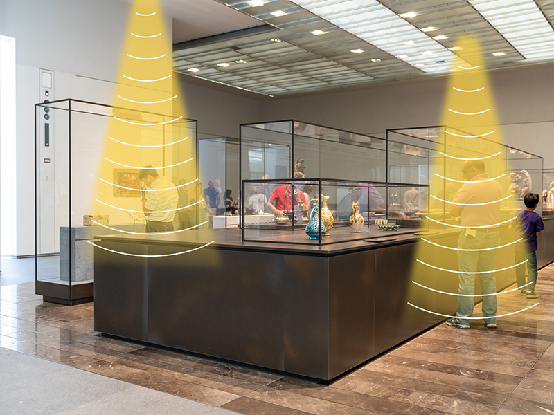 展廳定向音箱，聲音分區，互不干擾